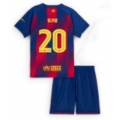 Barcelona Dani Olmo #20 Replika Hemmatröja Barn 2025-26 Kortärmad (+ byxor)