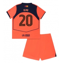 Barcelona Dani Olmo #20 Replika Tredjetröja Barn 2025-26 Kortärmad (+ byxor)