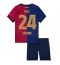 Barcelona Eric Garcia #24 Replika Hemmatröja Barn 2024-25 Kortärmad (+ byxor)