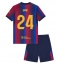 Barcelona Eric Garcia #24 Replika Hemmatröja Barn 2026-27 Kortärmad (+ byxor)