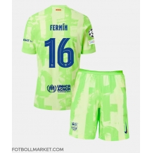 Barcelona Fermin Lopez #16 Replika Tredjetröja Barn 2024-25 Kortärmad (+ byxor)