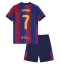 Barcelona Fermin Lopez #7 Replika Hemmatröja Barn 2026-27 Kortärmad (+ byxor)