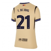 Barcelona Frenkie de Jong #21 Replika Bortatröja Dam 2025-26 Kortärmad