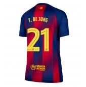 Barcelona Frenkie de Jong #21 Replika Hemmatröja Dam 2025-26 Kortärmad
