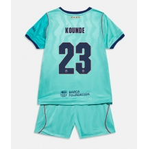 Barcelona Jules Kounde #23 Replika Tredjetröja Barn 2026-27 Kortärmad (+ byxor)
