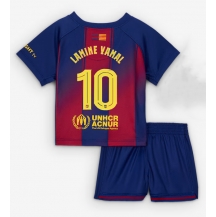 Barcelona Lamine Yamal #10 Replika Hemmatröja Barn 2025-26 Kortärmad (+ byxor)