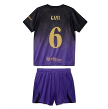 Barcelona Paez Gavi #6 Replika Bortatröja Barn 2026-27 Kortärmad (+ byxor)