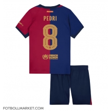 Barcelona Pedri Gonzalez #8 Replika Hemmatröja Barn 2024-25 Kortärmad (+ byxor)