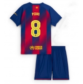 Barcelona Pedri Gonzalez #8 Replika Hemmatröja Barn 2025-26 Kortärmad (+ byxor)