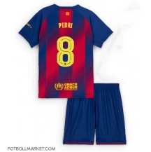 Barcelona Pedri Gonzalez #8 Replika Hemmatröja Barn 2025-26 Kortärmad (+ byxor)