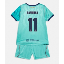 Barcelona Raphinha Belloli #11 Replika Tredjetröja Barn 2026-27 Kortärmad (+ byxor)