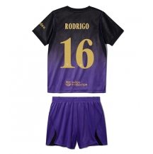 Barcelona Rodri Hernandez #16 Replika Bortatröja Barn 2026-27 Kortärmad (+ byxor)
