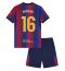 Barcelona Rodri Hernandez #16 Replika Hemmatröja Barn 2026-27 Kortärmad (+ byxor)