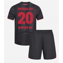Bayer Leverkusen Alejandro Grimaldo #20 Replika Hemmatröja Barn 2025-26 Kortärmad (+ byxor)