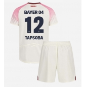 Bayer Leverkusen Edmond Tapsoba #12 Replika Bortatröja Barn 2025-26 Kortärmad (+ byxor)