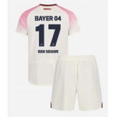 Bayer Leverkusen Eliesse Ben Seghir #17 Replika Bortatröja Barn 2025-26 Kortärmad (+ byxor)