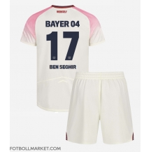 Bayer Leverkusen Eliesse Ben Seghir #17 Replika Bortatröja Barn 2025-26 Kortärmad (+ byxor)