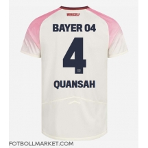 Bayer Leverkusen Jarell Quansah #4 Replika Bortatröja 2025-26 Kortärmad