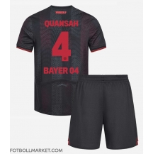 Bayer Leverkusen Jarell Quansah #4 Replika Hemmatröja Barn 2025-26 Kortärmad (+ byxor)