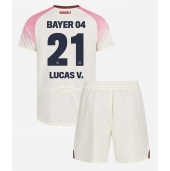Bayer Leverkusen Lucas Vazquez #21 Replika Bortatröja Barn 2025-26 Kortärmad (+ byxor)