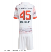 Bayern Munich Aleksandar Pavlovic #45 Replika Bortatröja Barn 2025-26 Kortärmad (+ byxor)