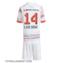 Bayern Munich Luis Diaz #14 Replika Bortatröja Barn 2025-26 Kortärmad (+ byxor)