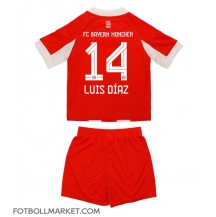 Bayern Munich Luis Diaz #14 Replika Hemmatröja Barn 2025-26 Kortärmad (+ byxor)