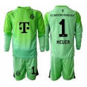 Bayern Munich Manuel Neuer #1 Målvakt Replika Hemmatröja Barn 2025-26 Långärmad (+ byxor)