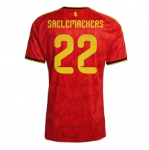 Belgien Alexis Saelemaekers #22 Replika Hemmatröja VM 2026 Kortärmad