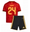 Belgien Amadou Onana #24 Replika Hemmatröja Barn VM 2026 Kortärmad (+ byxor)