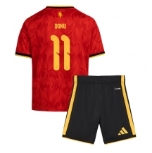 Belgien Jeremy Doku #11 Replika Hemmatröja Barn VM 2026 Kortärmad (+ byxor)