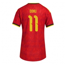 Belgien Jeremy Doku #11 Replika Hemmatröja Dam VM 2026 Kortärmad
