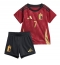 Belgien Kevin De Bruyne #7 Replika Hemmatröja Barn EM 2024 Kortärmad (+ byxor)