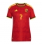 Belgien Kevin De Bruyne #7 Replika Hemmatröja Dam VM 2026 Kortärmad