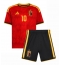 Belgien Leandro Trossard #10 Replika Hemmatröja Barn VM 2026 Kortärmad (+ byxor)