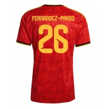 Belgien Matias Fernandez-Pardo #26 Replika Hemmatröja VM 2026 Kortärmad