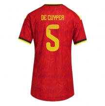 Belgien Maxim De Cuyper #5 Replika Hemmatröja Dam VM 2026 Kortärmad