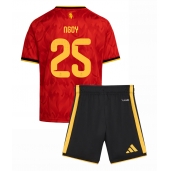 Belgien Nathan Ngoy #25 Replika Hemmatröja Barn VM 2026 Kortärmad (+ byxor)
