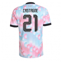Belgien Timothy Castagne #21 Replika Bortatröja VM 2026 Kortärmad