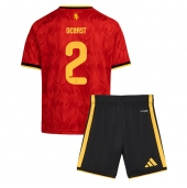 Belgien Zeno Debast #2 Replika Hemmatröja Barn VM 2026 Kortärmad (+ byxor)