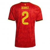 Belgien Zeno Debast #2 Replika Hemmatröja VM 2026 Kortärmad