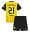 Borussia Dortmund Donyell Malen #21 Replika Hemmatröja Barn 2024-25 Kortärmad (+ byxor)