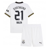 Borussia Dortmund Donyell Malen #21 Replika Tredjetröja Barn 2024-25 Kortärmad (+ byxor)