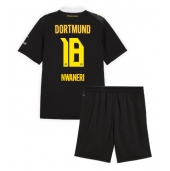 Borussia Dortmund Ethan Nwaneri #18 Replika Bortatröja Barn 2026-27 Kortärmad (+ byxor)
