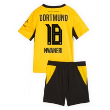 Borussia Dortmund Ethan Nwaneri #18 Replika Hemmatröja Barn 2026-27 Kortärmad (+ byxor)
