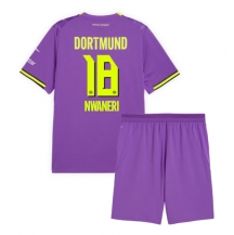 Borussia Dortmund Ethan Nwaneri #18 Replika Tredjetröja Barn 2026-27 Kortärmad (+ byxor)