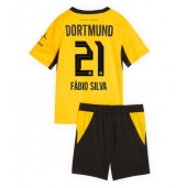 Borussia Dortmund Fabio Silva #21 Replika Hemmatröja Barn 2026-27 Kortärmad (+ byxor)