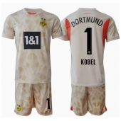 Borussia Dortmund Gregor Kobel #1 Målvakt Replika Hemmatröja Barn 2024-25 Kortärmad (+ byxor)