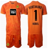 Borussia Dortmund Gregor Kobel #1 Målvakt Replika Tredjetröja Barn 2024-25 Kortärmad (+ byxor)