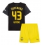Borussia Dortmund Jamie Bynoe-Gittens #43 Replika Bortatröja Barn 2024-25 Kortärmad (+ byxor)